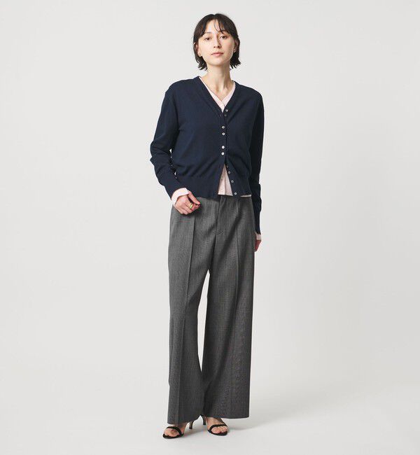 UNITED ARROWS「NALYA グレンチェック パンツ」|スラックス|