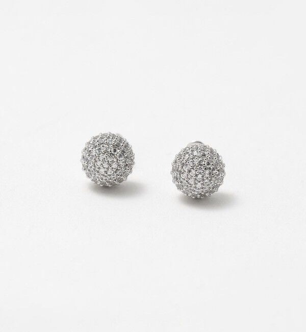 UNITED ARROWS「パヴェ ボール ピアス」|ピアス|SILVER