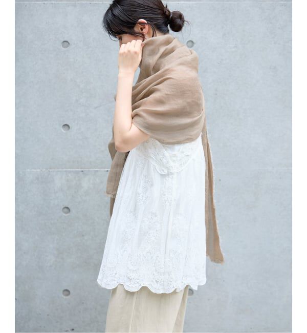 IENA「NIMNIMDUAI/ニムニムデュアイ PLAIN GAUZE STOLE ストール」|ストール|