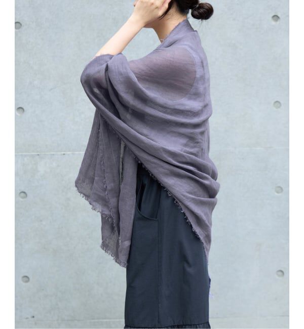 IENA「NIMNIMDUAI/ニムニムデュアイ PLAIN GAUZE STOLE ストール」|ストール|