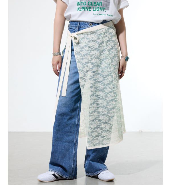 IENA「《一部店舗限定》フラワージャガード ラップスカート」|スカート|