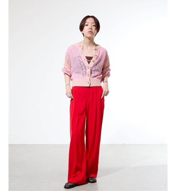 IENA「《一部カラー店舗限定》ライトツイルセミワイドパンツ」|その他|