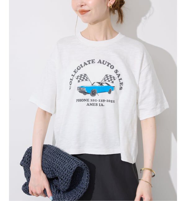 SLOBE IENA「Collegiate Pacific/カレッジエイト パシフィック SLOBE別注 ショートTシャツ」|Tシャツ・カットソー|