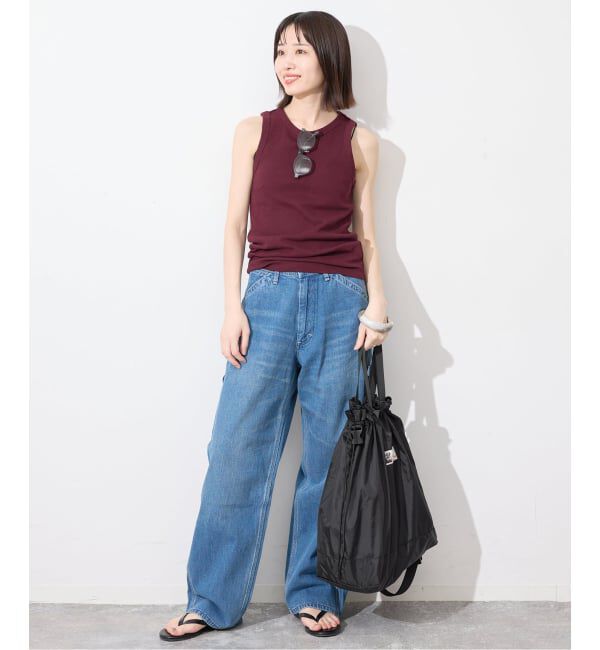 SLOBE IENA「CARIBOU MOUNTAINEERING SLOBE別注 巾着ショルダーバッグ」|ショルダー・メッセンジャー|