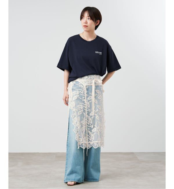 IENA「《一部店舗限定》スカラレースエプロン」|ワンピース|