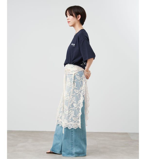 IENA「《一部店舗限定》スカラレースエプロン」|ワンピース|