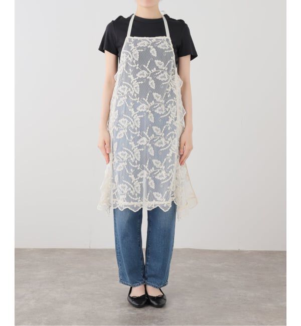 IENA「《一部店舗限定》スカラレースエプロン」|ワンピース|