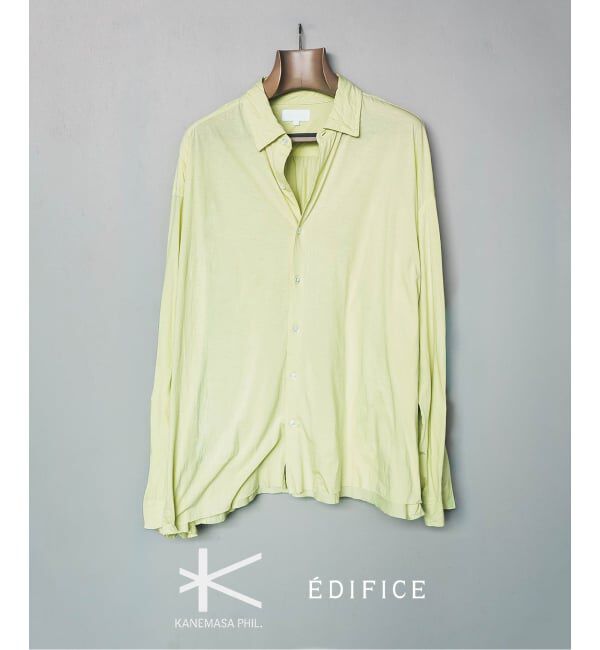 EDIFICE「Kanemasa Phil. (カネマサ フィル) 別注 46ゲージ Artisan L/S Shirts」|シャツ・ブラウス|グリーン D