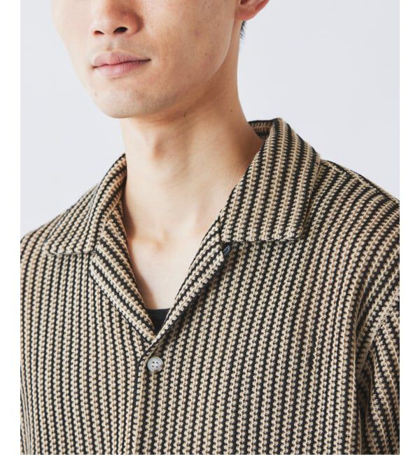 JOURNAL STANDARD relume「ストライプ カラーレース オープンカラー 半袖シャツ」|シャツ・ブラウス|