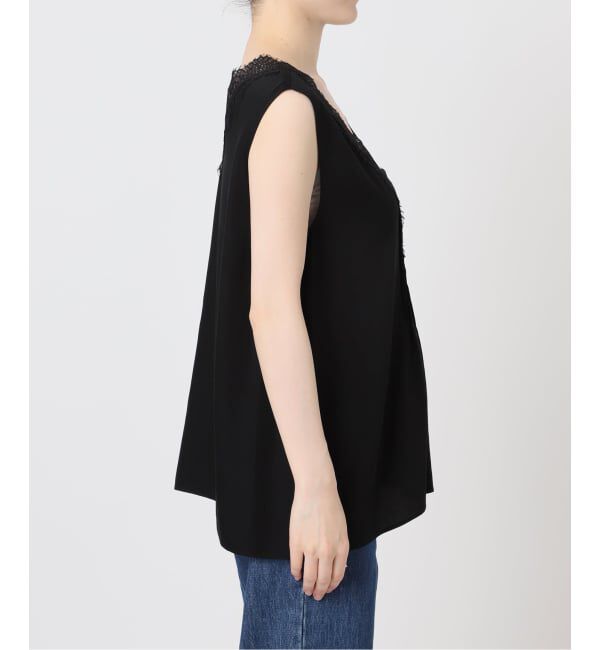 U by SPICK&SPAN「《接触冷感》ピンタックレースブラウス」|シャツ・ブラウス|