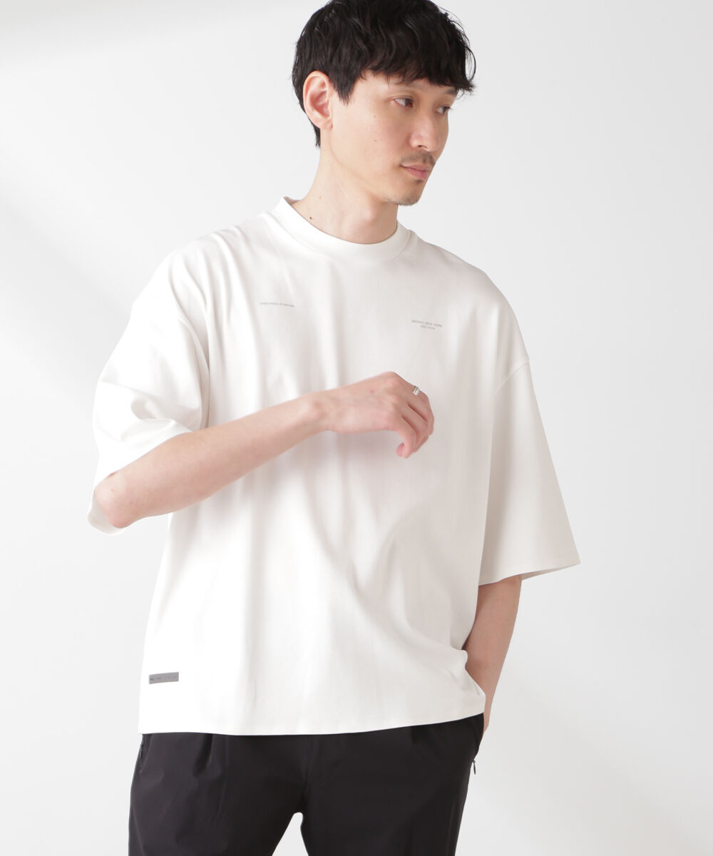 nano･universe「｢EVERLAST｣ アンチスメル リラックスフィット プリントTシャツ」|Tシャツ・カットソー|ホワイト