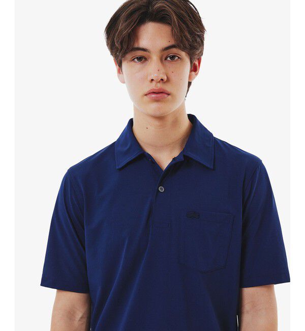 LACOSTE「速乾ストレッチシングルジャージポロシャツ」|ポロシャツ|