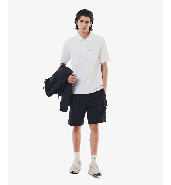 LACOSTE「速乾ストレッチシングルジャージポロシャツ」|ポロシャツ|