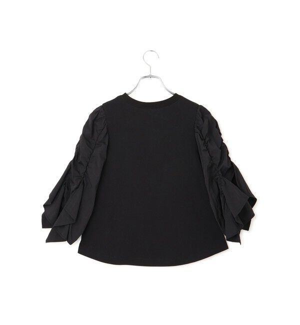 ADAM ET ROPE'「【WEB限定】フリルスリーブカットソー」|Tシャツ・カットソー|