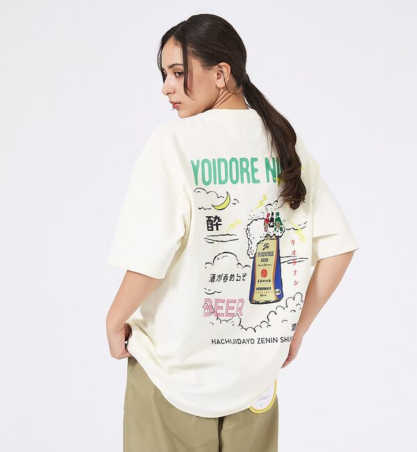 ABAHOUSE「【YOIDORE/ヨイドレ 】刺繍MIX グラフィックプリント クルーネックTシ」|Tシャツ・カットソー|ホワイト系その他2
