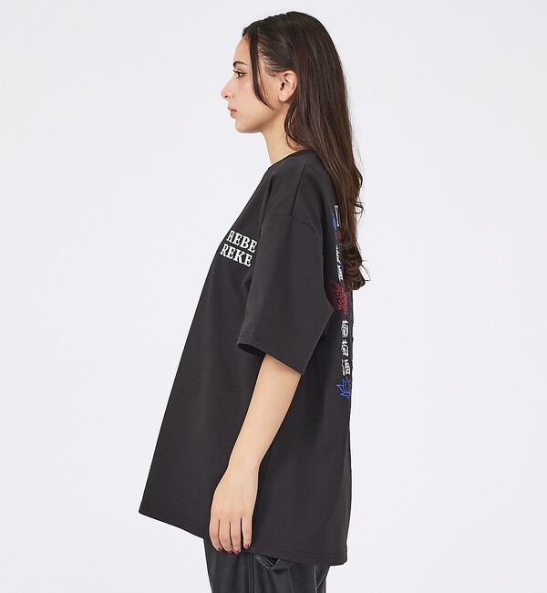 ABAHOUSE「【YOIDORE/ヨイドレ 】刺繍MIX グラフィックプリント クルーネックTシ」|Tシャツ・カットソー|