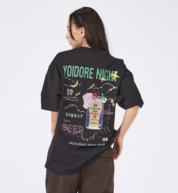 ABAHOUSE「【YOIDORE/ヨイドレ 】刺繍MIX グラフィックプリント クルーネックTシ」|Tシャツ・カットソー|ブラック系その他2