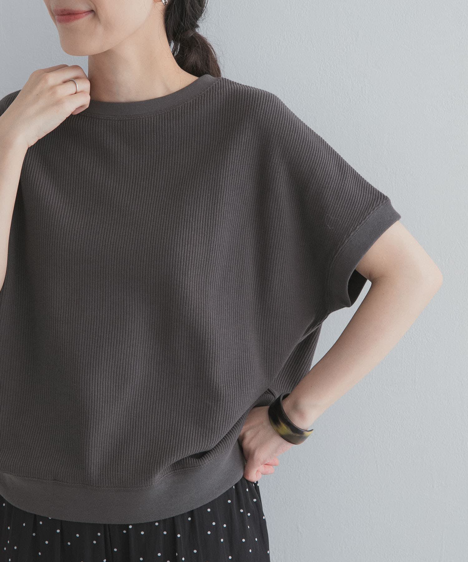 URBAN RESEARCH DOORS「タックフライスフレンチTシャツ」|Tシャツ・カットソー|
