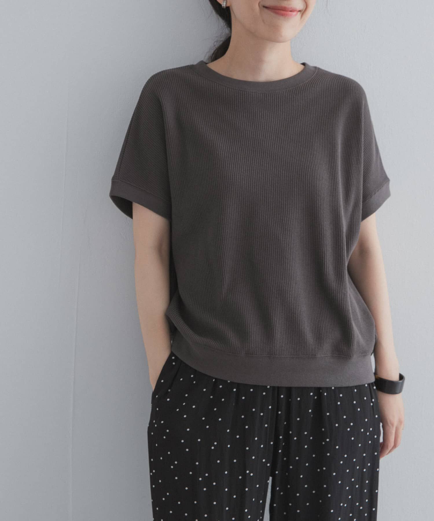 URBAN RESEARCH DOORS「タックフライスフレンチTシャツ」|Tシャツ・カットソー|