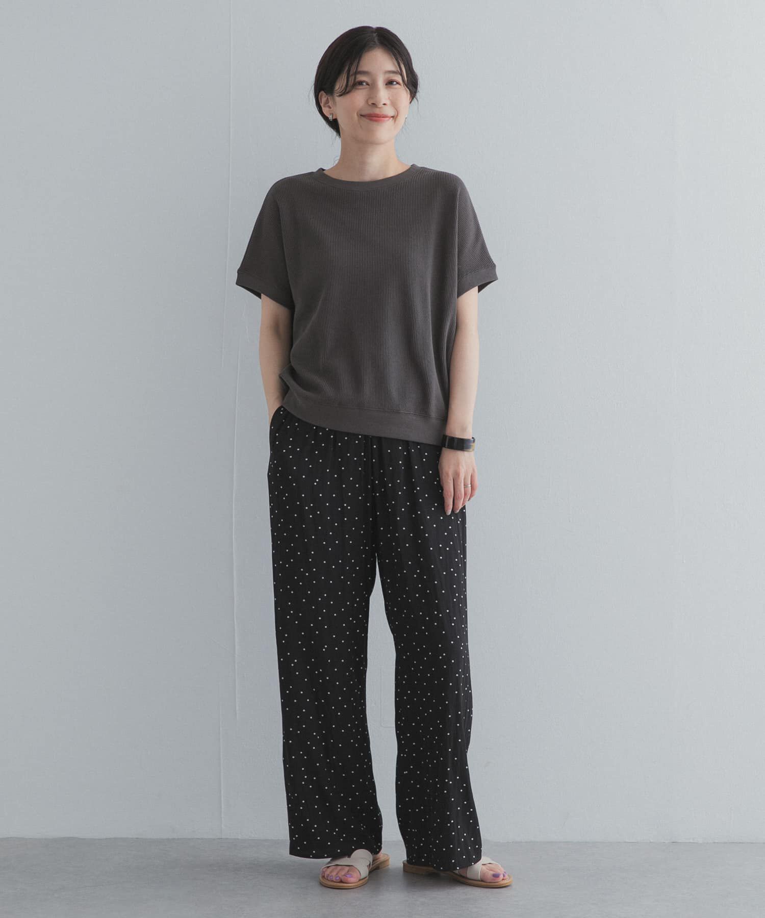 URBAN RESEARCH DOORS「タックフライスフレンチTシャツ」|Tシャツ・カットソー|