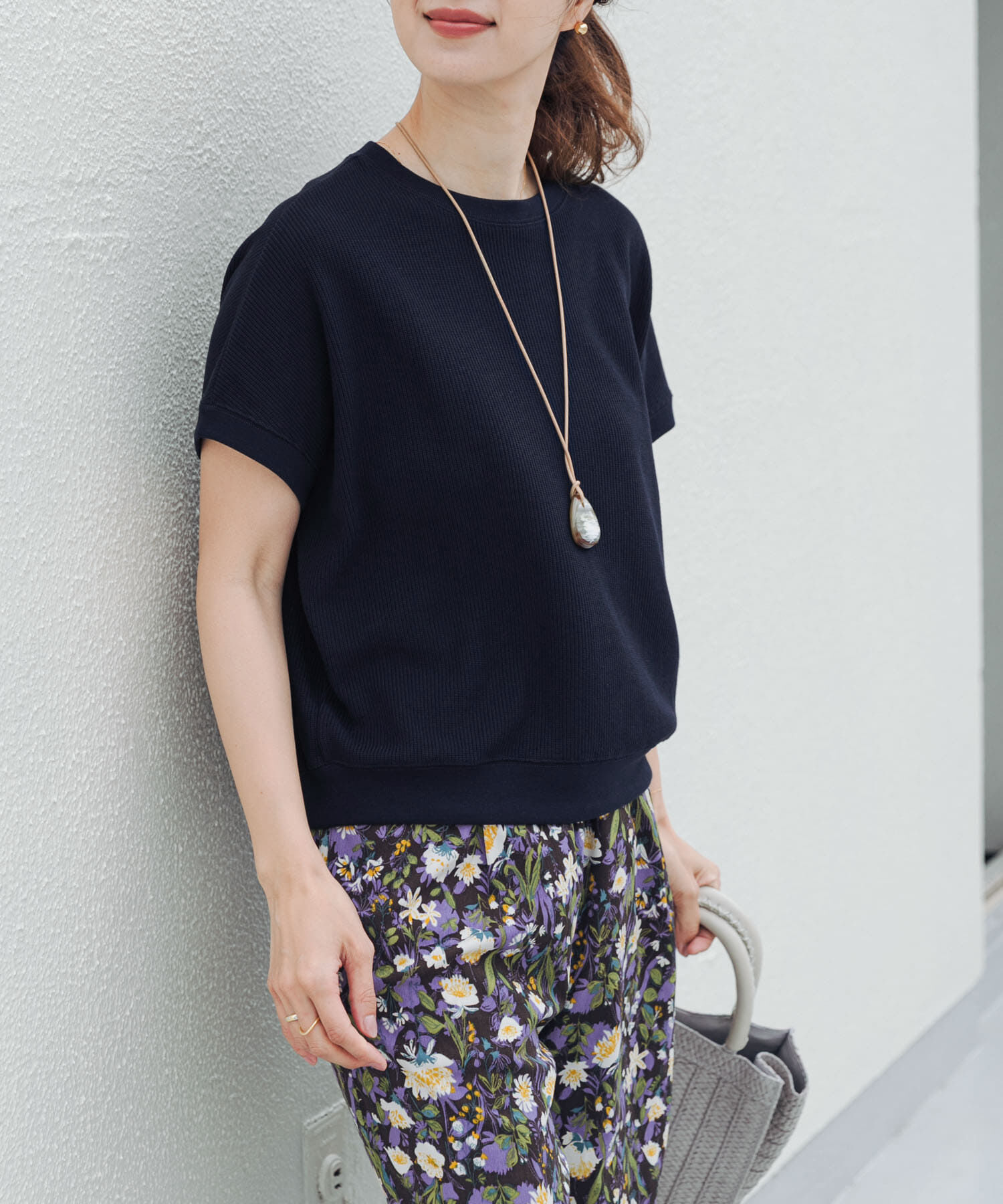 URBAN RESEARCH DOORS「タックフライスフレンチTシャツ」|Tシャツ・カットソー|