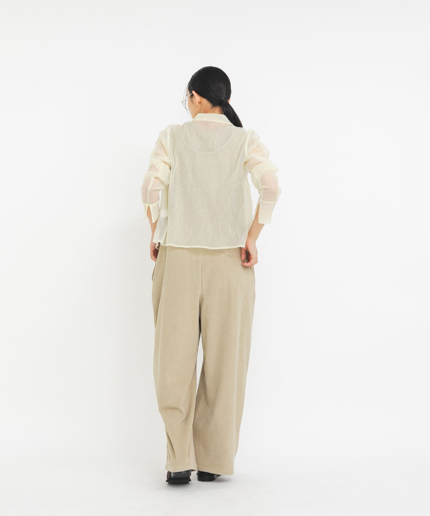  「ワッシャーシアーシャツ」|シャツ・ブラウス|