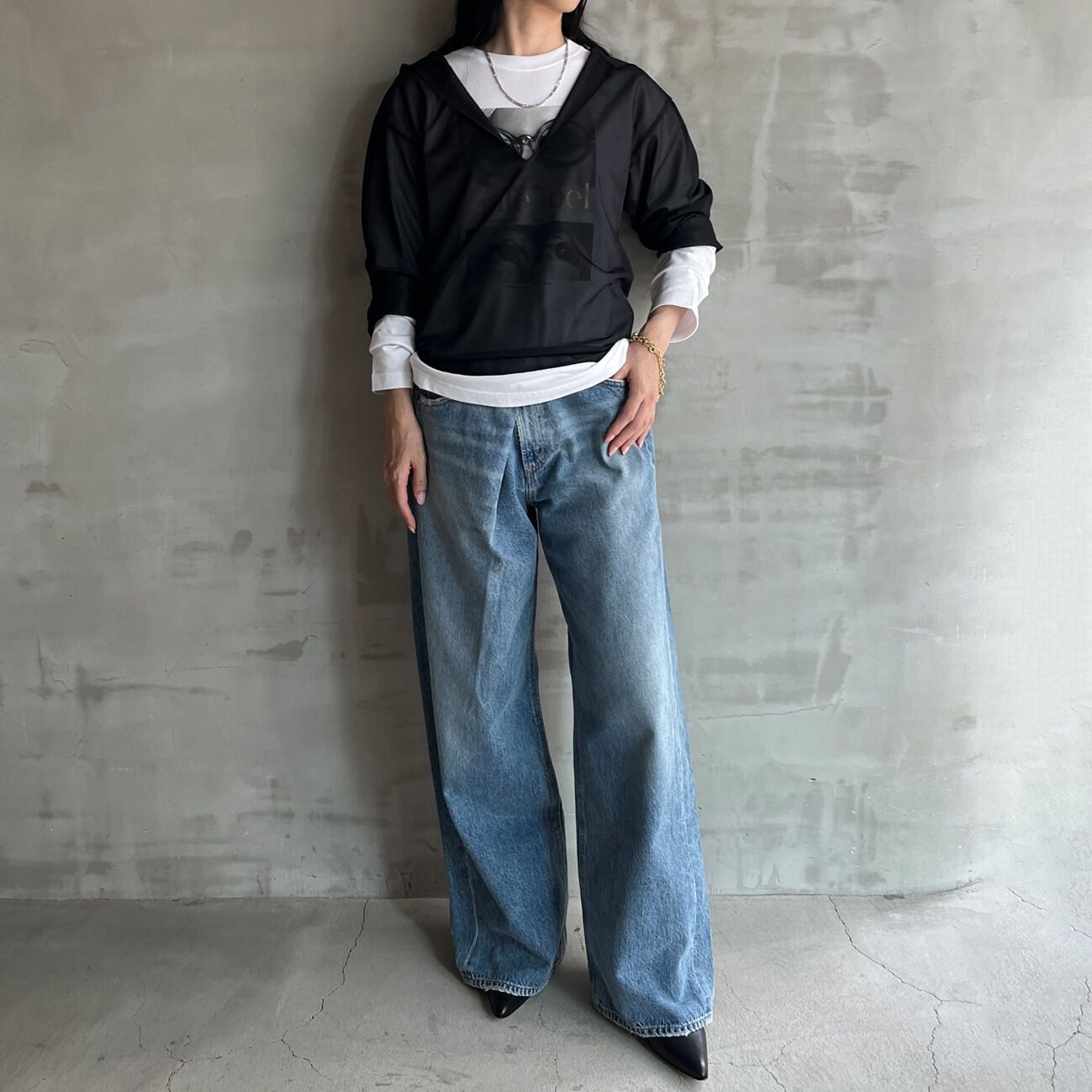 HELIOPOLE「HELIOPOLE SHEER HOODIE PULLOVER」|Tシャツ・カットソー|