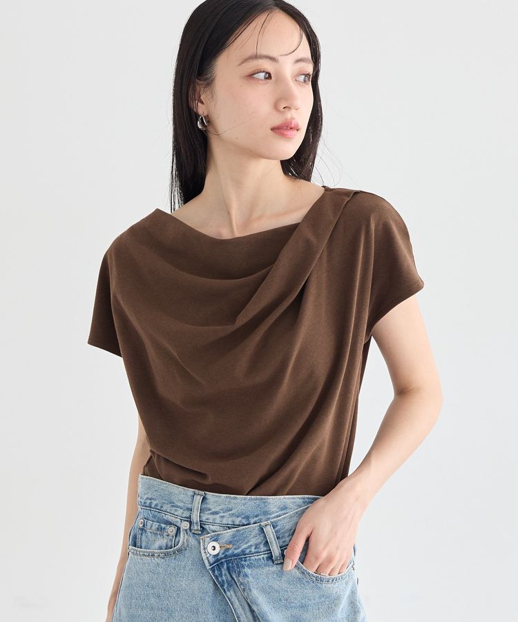 earth music&ecology「フレンチスリーフドレーププルオーバー」|Tシャツ・カットソー|