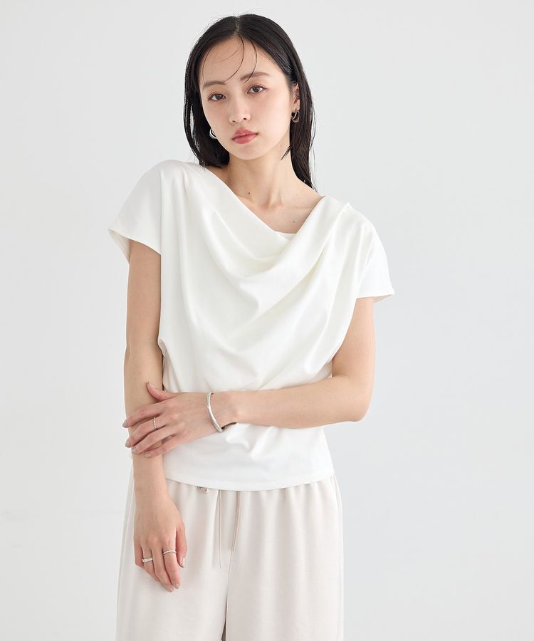 earth music&ecology「フレンチスリーフドレーププルオーバー」|Tシャツ・カットソー|