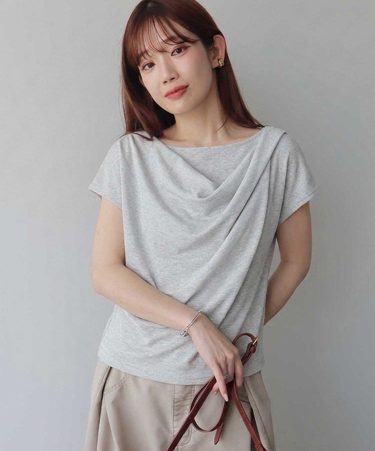 earth music&ecology「フレンチスリーフドレーププルオーバー」|Tシャツ・カットソー|Gray Mixture
