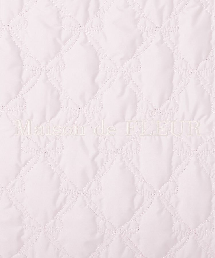 Maison de FLEUR「ギャザーハンドルリボンキルティングトート」|トートバッグ|