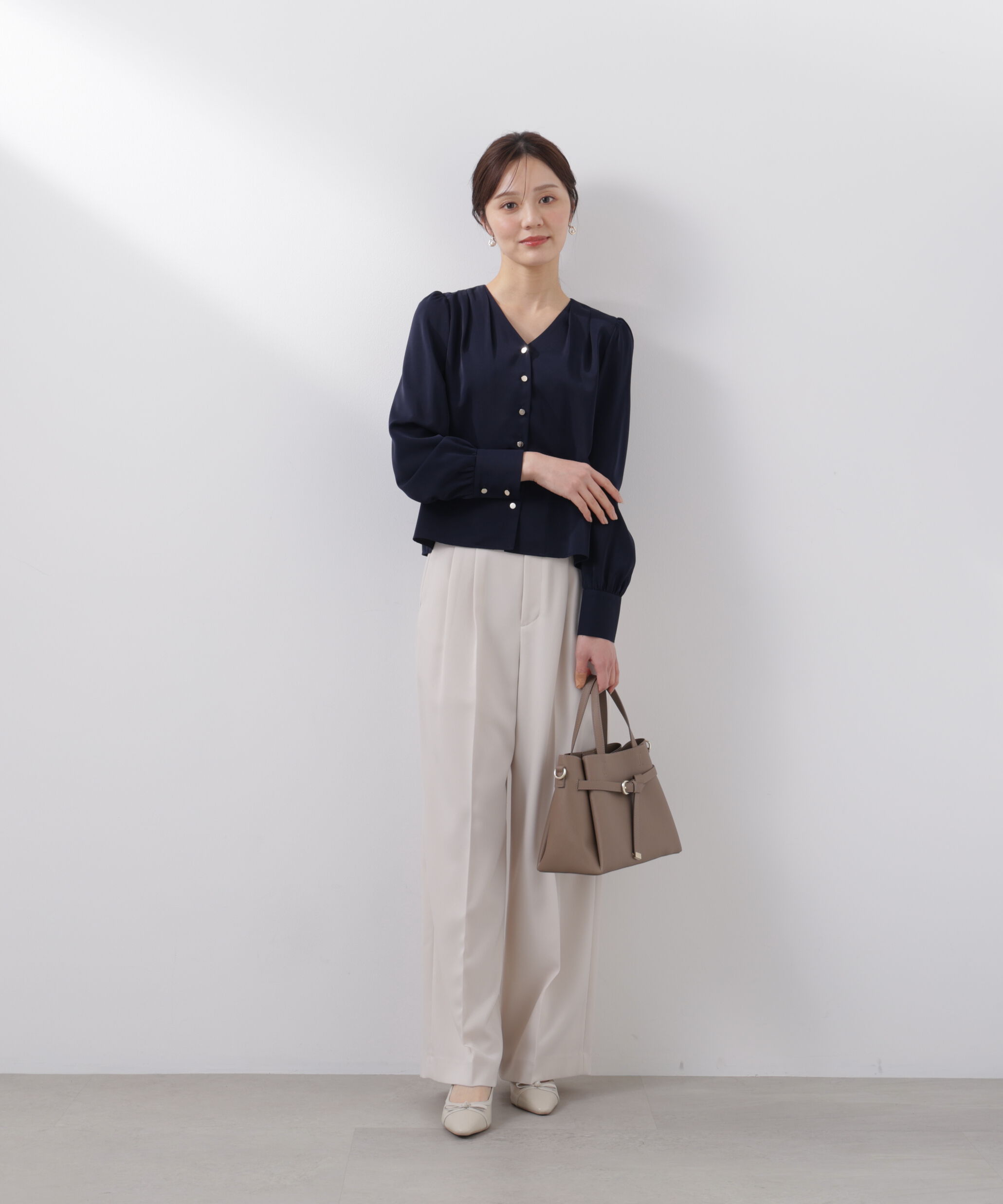 PROPORTION BODY DRESSING「キラ釦タックブラウス　26SS」|シャツ・ブラウス|