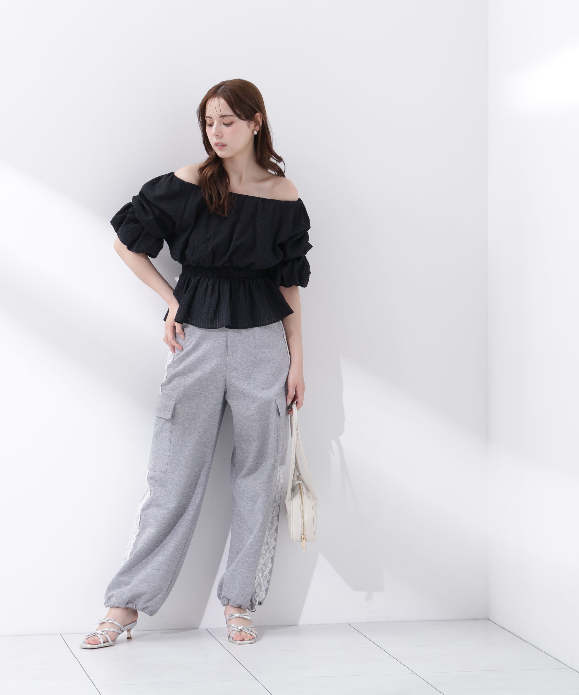 PROPORTION BODY DRESSING「＜中川紅葉さん着用＞〈a/mie〉2wayオフショルフィッシュテールブラウス」|シャツ・ブラウス|