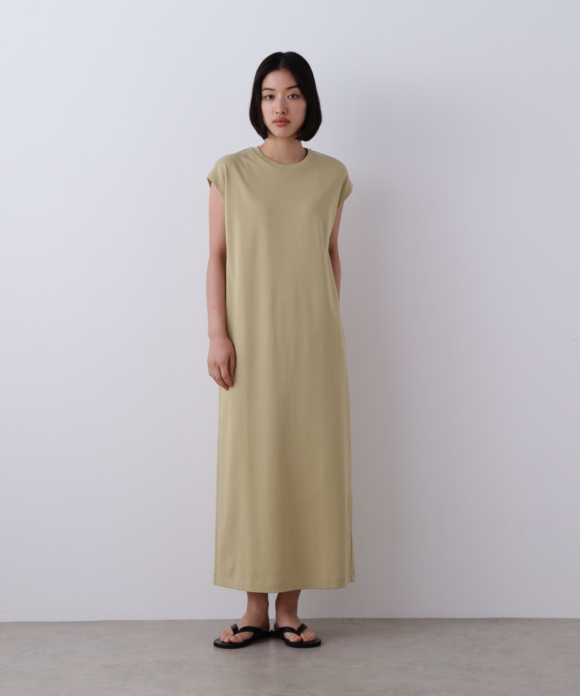 YLEVE 「YLEVE / ORGANIC COTTON BIO SLEEVELESS ONE PIECE」|ワンピース|イエロー