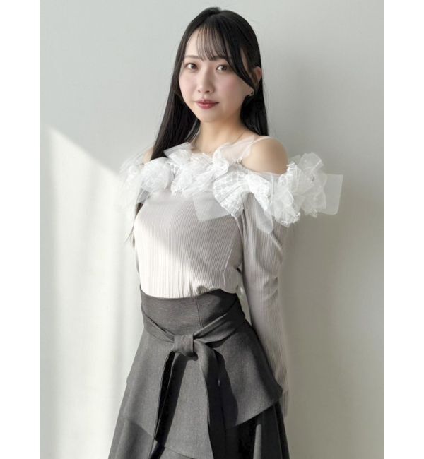 dazzlin「オフショルリボンカットトップス」|Tシャツ・カットソー|