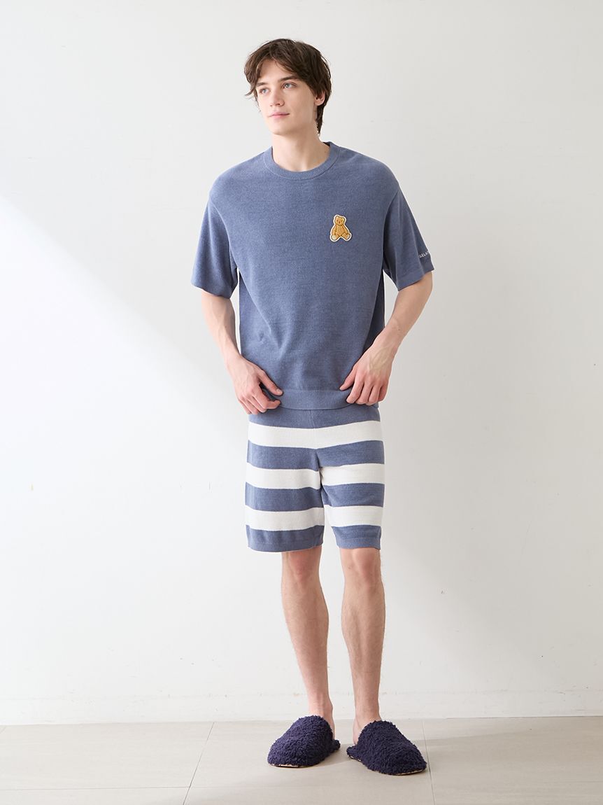 GELATO PIQUE HOMME「【ONLINE限定】【HOMME】エアモコベアワンポイントセットアップ」|ルームウェア|