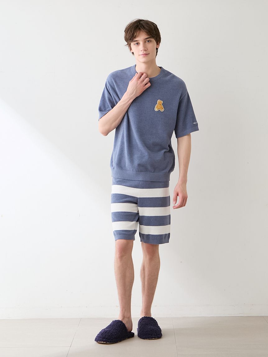 GELATO PIQUE HOMME「【ONLINE限定】【HOMME】エアモコベアワンポイントセットアップ」|ルームウェア|