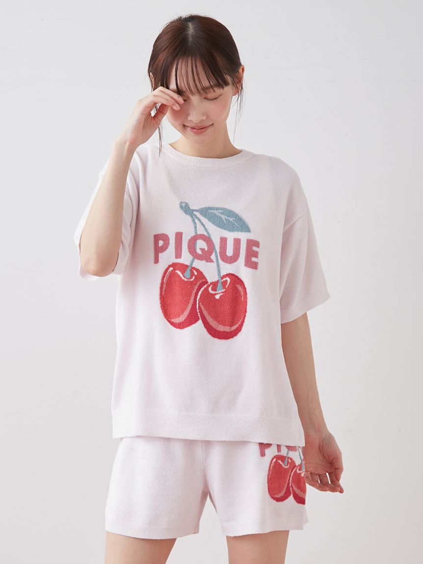 gelato pique「スムーズィーフルーツジャガードプルオーバー」|ルームウェア|