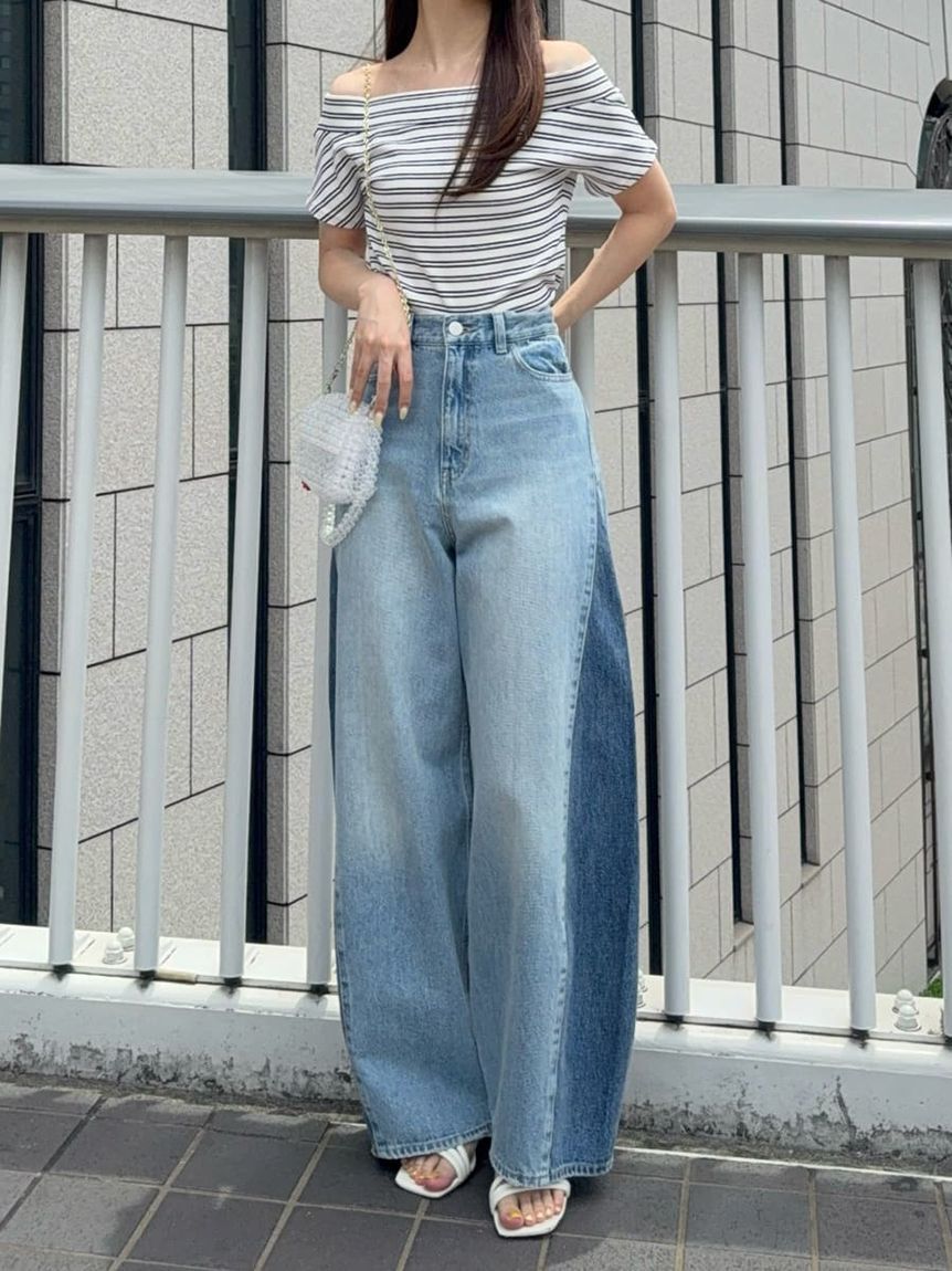 FRAY I.D「2wayオフショルカットソー／ウォッシャブル」|Tシャツ・カットソー|