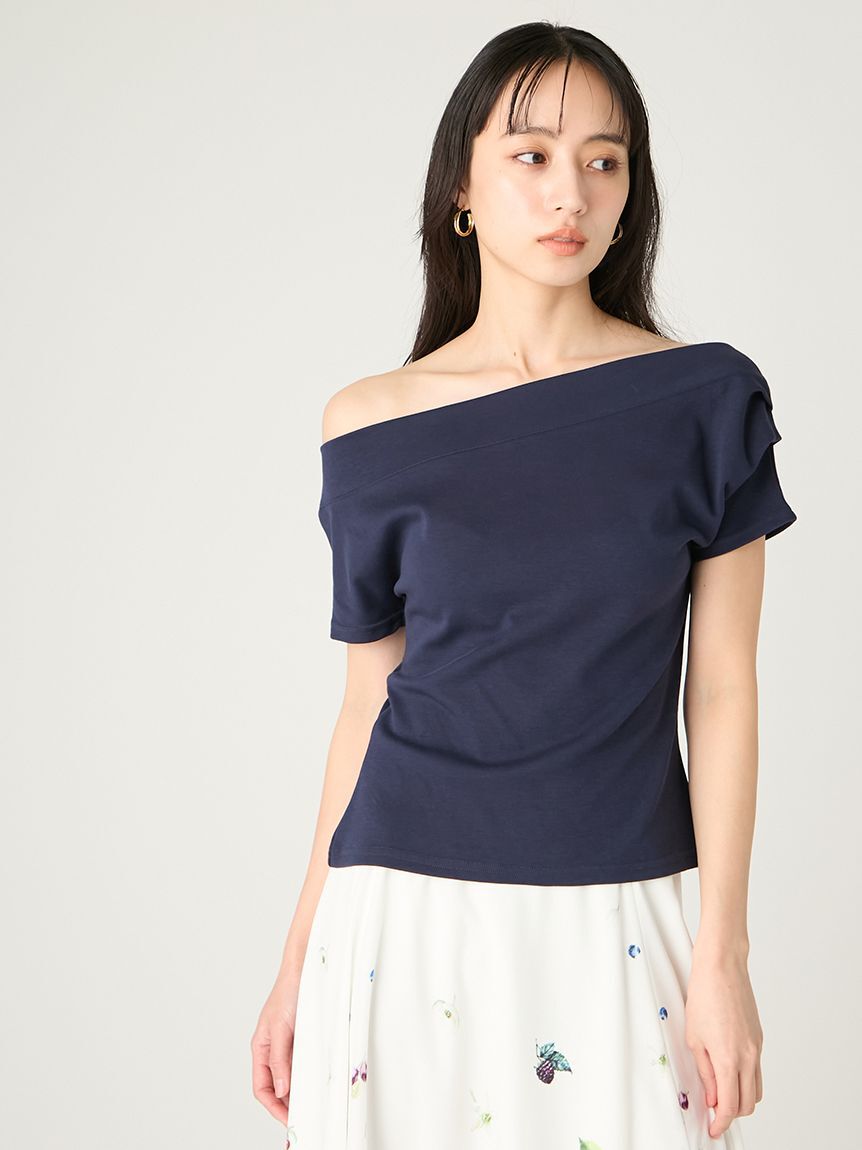FRAY I.D「2wayオフショルカットソー／ウォッシャブル」|Tシャツ・カットソー|