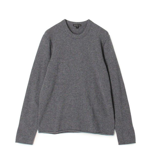 JAMES PERSE「リサイクルカシミヤグラフィック クルーネックプルオーバー MRBC3426GM」|ニット・セーター|18 ブラック系