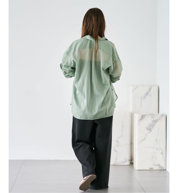 Plage「《追加》fluffy sheer シャツ 2」|シャツ・ブラウス|