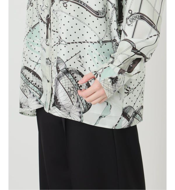 VERMEIL par iena「manipuri マニプリ ロングシャツ 別注 ビットバルーン」|シャツ・ブラウス|