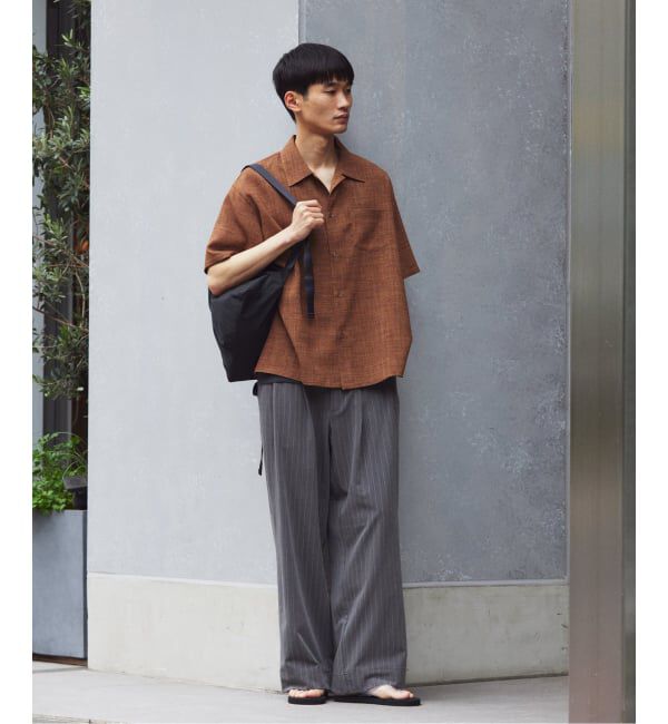 JOURNAL STANDARD relume「テックキャンバス レギュラーカラー 半袖シャツ(セットアップ対応可能)」|シャツ・ブラウス|