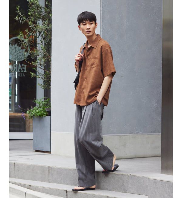 JOURNAL STANDARD relume「テックキャンバス レギュラーカラー 半袖シャツ(セットアップ対応可能)」|シャツ・ブラウス|