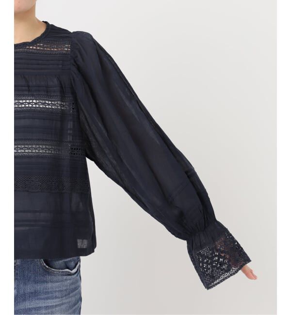Spick and Span「ne Quittez pas / ヌキテパ 別注Pintuck & Lace Blouse*」|シャツ・ブラウス|