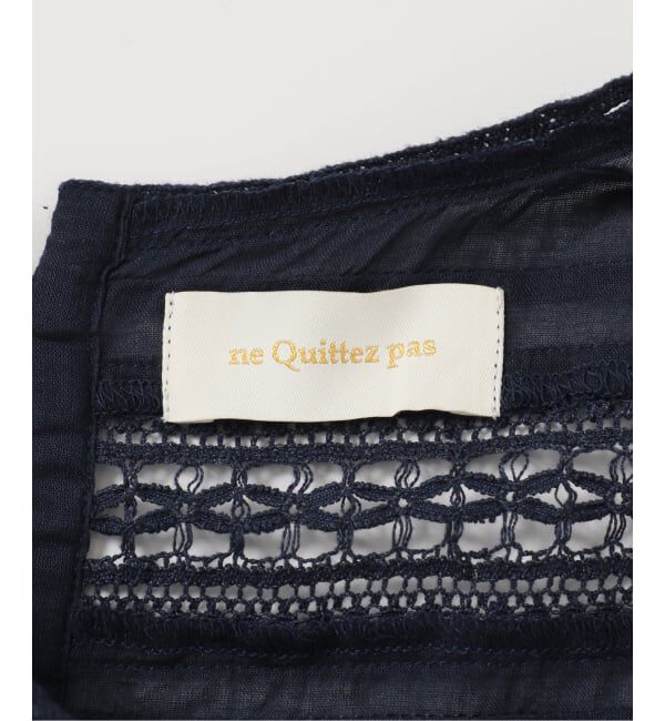 Spick and Span「ne Quittez pas / ヌキテパ 別注Pintuck & Lace Blouse*」|シャツ・ブラウス|