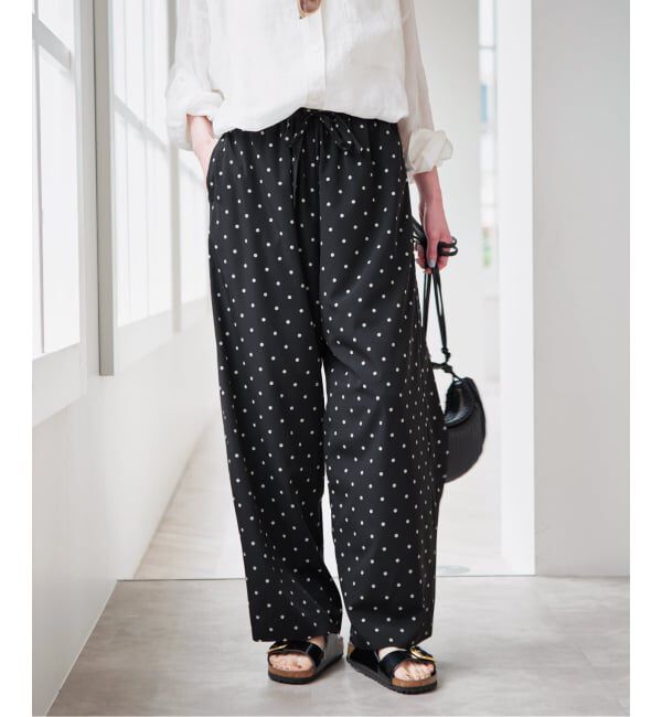 U by SPICK&SPAN「ルーズストレートイージーパンツ」|スラックス|