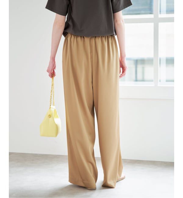 U by SPICK&SPAN「ルーズストレートイージーパンツ」|スラックス|