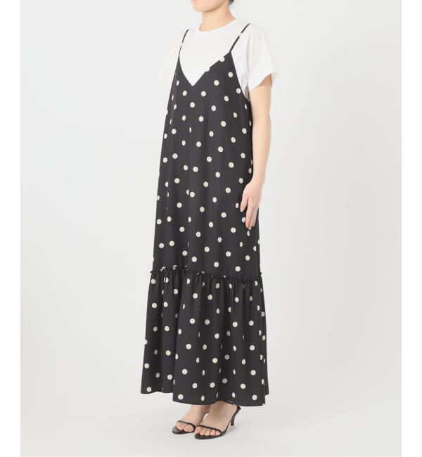 Spick and Span「《WEB限定 / 追加予約》ドットティアードキャミソールワンピース」|ワンピース|